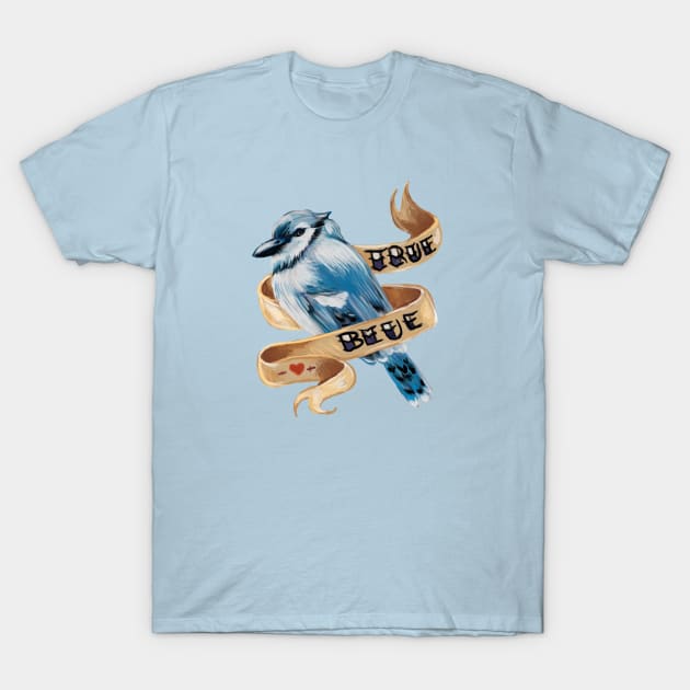 True Blue Jay T-Shirt by ckrickett